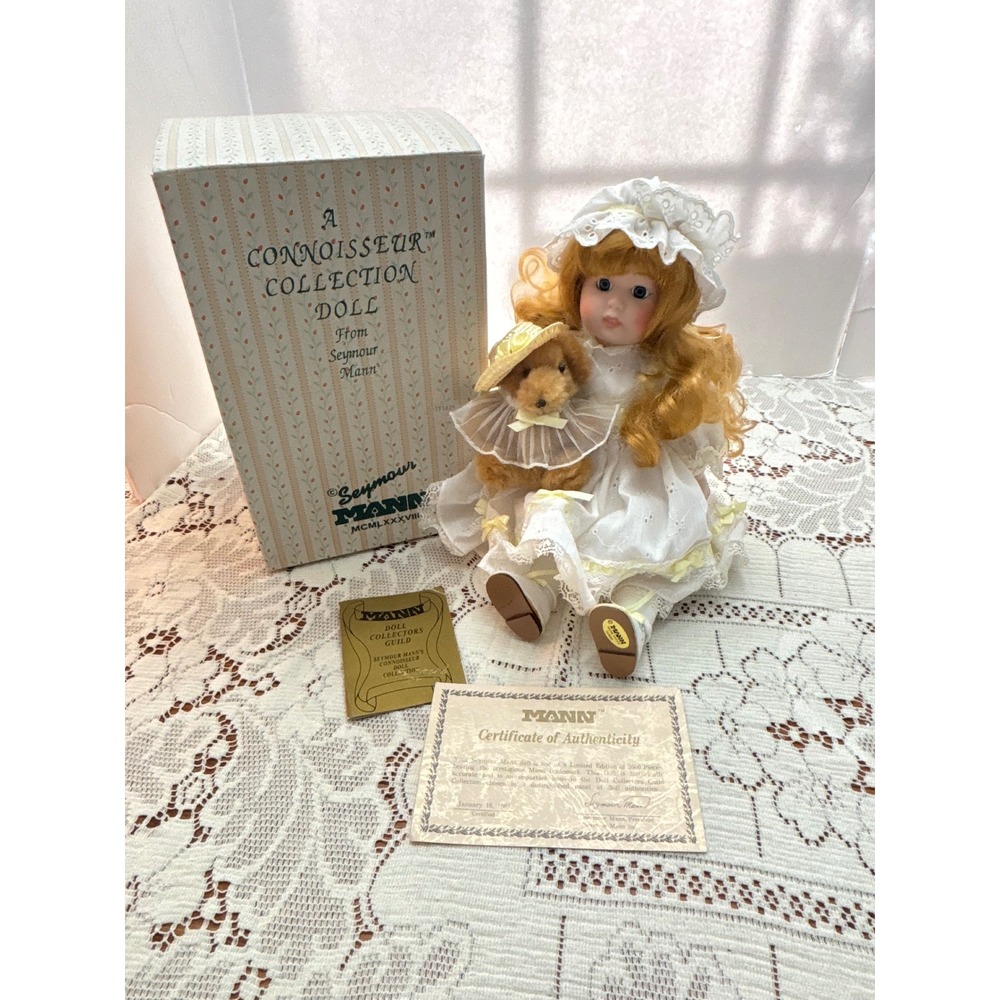 Seymour‎ Mann Connoisseur Collection Porcelain Doll 1987 Limited Edition 10 inch